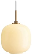 Louis Poulsen - VL45 Radiohus Lampada a Sospensione Ø175 Brass/Glossy Pale Yellow Louis Poulse