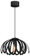 Lampadario a sospensione con filo ORCHID 1xE27/60W/230V nero