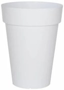 Vaso Riviera Bianco Plastica Quadrato Ø 40 cm