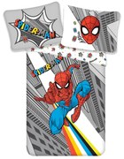 Biancheria da letto per bambini in cotone grigio Spiderman, 140 x 200 cm Spider man - Jerry Fabrics