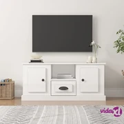 vidaXL Mobile Porta TV Bianco 100x35,5x45 cm in Legno Multistrato