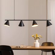 Lampada a sospensione Hängeleuchte Form 4 ALDEX, dimmerabile, Nero, Soggiorno / Sala da pranzo, Metallo, Moderno, Lampada a sospensione