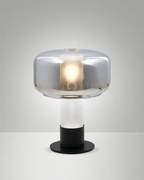 Flick lampada da tavolo fume' 1 luce attacco e14 dimmerabile