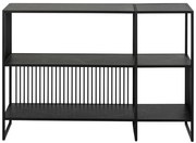 Libreria nera in pietra 120x83 cm Strington - Actona