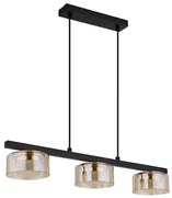 Globo 16055-3HG - Lampadario LED a sospensione con filo HIGGINS 3xGX53/6W/230V fumé/marrone