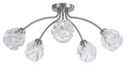 Searchlight 11525-5SN - Plafoniera ASTRAL 5xG9/33W/230V cromo satinato