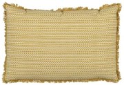 Cuscino Cotone Beige Senape 60 x 40 cm