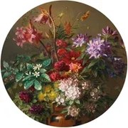 KEK Amsterdam Carta da parati panoramica Golden Age Flowers 7 Circle - S - 1.425m