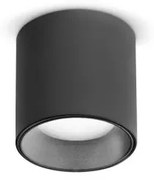 Lampada da soffitto dot pl 3000k nero