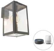 Lampada da parete per esterni intelligente grigia incl. Wifi G95 - Sutton down