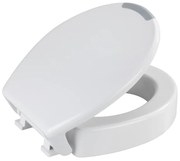 WENKO 25005100-Sedile WC SECURA 37x44 cm bianco/grigio