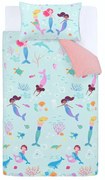 Biancheria da letto singola per bambini 135x200 cm Mermaid - Catherine Lansfield