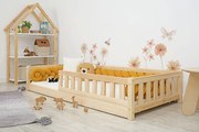 Letto basso per bambini Montessori Meadow - naturale - 180x80 cm