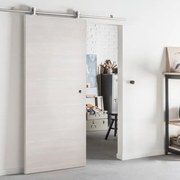 Porta scorrevole reversibile Honey in mdf bianco, L 93 x H 212 cm, con binario Ermes