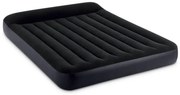 64143 - Materasso Gonfiabile Dura-Beam Pillow Rest Classic Matrimoniale, pvc, Nero, 152x203x25 cm - Intex