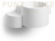 Chio applique da parete 1 luce bianco in gesso, attacco gx53 20x12,...