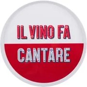 Vassoio melammina 35 cm bordeaux Maiolika