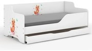 Letto per bambini con una dolce volpe 160x80 cm