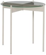 Tavolino rotondo con piano in vetro ø 45 cm Beam - Hübsch