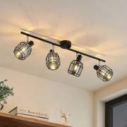 Lindby Sifala faretto da soffitto, fumè, 4 luci