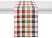 Runner a quadretti 40x140 cm in cotone