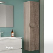 Pensile Portaoggetti "Easy" Da 140 Cm Con Due Ante Finitura Rovere Fumo