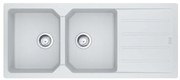 Lavello sopratop 2 vasche in fragranite bianco FRANKE City L 50 x L 116 cm