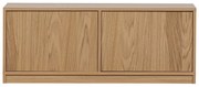 Tavolo TV modulare in rovere naturale 110x44 cm Modulair - vtwonen