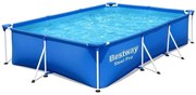 Piscina Rettangolare Steel Pro Frame 300x200 Fuoriterra Senza Pompa Filtro Bimbi
