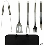 Utensili per barbecue Aktive Silicone Acciaio inossidabile 12 Unità 7,5 x 35 x 1,9 cm (5 Pezzi)