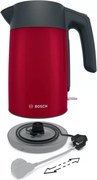 Bollitore elettrico bosch twk 7l464, 2400 w, 1,7 l rosso