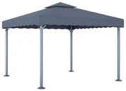 Gazebo 300x300 Cm Antracite Alluminio /