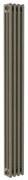 Radiatore acqua calda Comby in acciaio 3 colonne, 4 elementi, interasse 1735 mm, fango