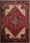 Heriz Tappeto 290x210 Rosso (Iran) Annodato A Mano
