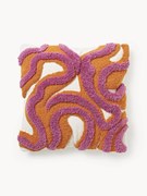 Copricuscino fatto a mano con design trapuntato Jiri