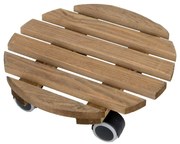 Supporto rotante per vaso in legno ø 29 cm (altezza totale 8 cm) Indoor – Esschert Design