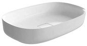 Antonio Lupi Design Bolomood63 Lavabo Ovale 63x40 Cm In Flumood Bianco Lucido