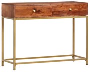 Tavolo consolle 100x35x76 cm in legno massello d&#039;acacia