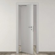 Porta tamburata rototraslante Cinder grigio L 70 x H 210 cm sinistra