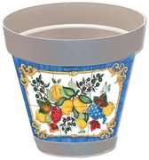 Vaso Sicilia grigio D.14 limoni