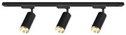 Faretto per sistema a binario MICA 3xGU10/10W/230V nero/oro