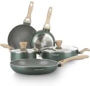 Batteria pentole 7 pezzi verde Cooking Therapy