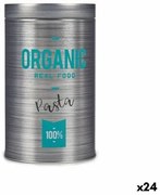 Barattolo Organic Pasta Grigio Latta 10,4 x 18,2 x 10,4 cm (24 Unità)