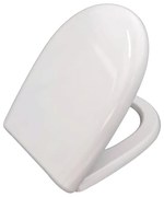 Copriwater Casual T Design ovale originale per serie sanitari PONTE GIULIO con chiusura rallentata in duroplast bianco europeo