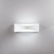 Applique led weiss in alluminio bianco 16w 1800lm cct ip65 36x12x11...