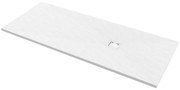 Piatto doccia in carbonato di calcio Horus bianco L 70 x L 170 x H 27 cm opaco effetto marmo