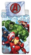 Biancheria da letto in cotone per bambini Heroes, 140 x 200 cm Avengers - Jerry Fabrics