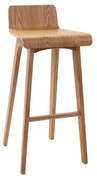 Sgabello / sedia da bar design legno naturale scandinavo 75 cm BALTIK