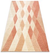 Tappeto FEEL 5674/17911 Quadri beige/terracotta