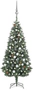 Albero di Natale Preilluminato con Palline e Pigne, Albero di Natale Preilluminato con Palline e Pigne 180 cm X